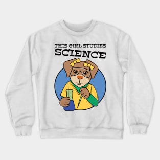 This Girl Studies Science Crewneck Sweatshirt